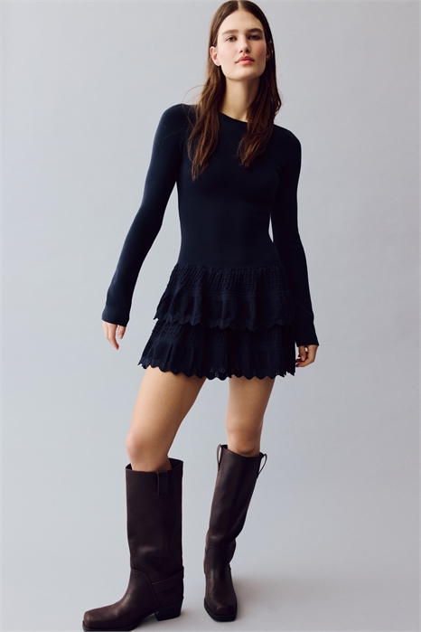 Платье с многослойной юбкой артикул 1319930002