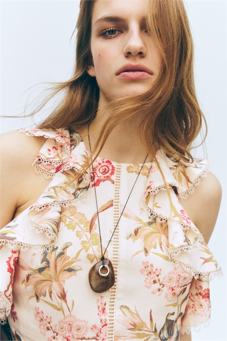 Топ без рукавов из смешанного льна артикул 1321255001