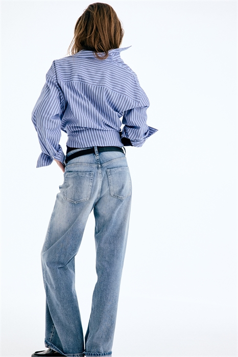 Широкие высокие джинсы артикул 1328298005