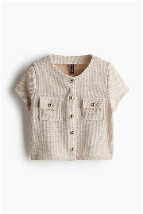 Топ из вафельного трикотажа артикул 1237731001