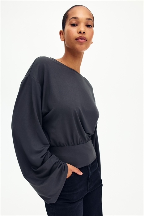 Топ из джерси с сборками артикул 1320933004