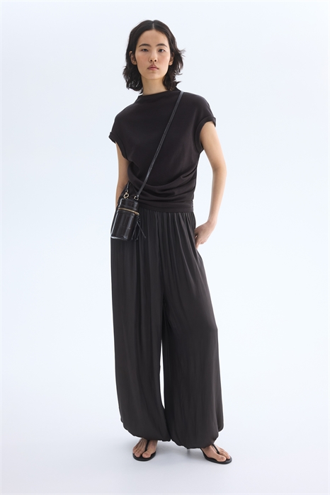 Драпированный топ из тонкого трикотажа артикул 1339587002