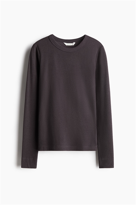 Футболка лонгслив в рубчик артикул 0999727070