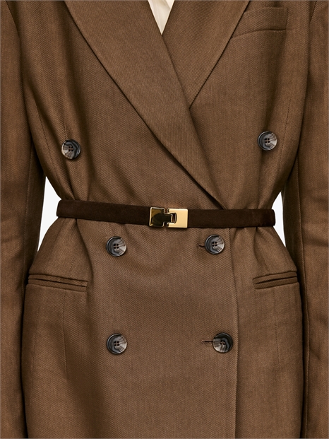 Замшевый ремень с пряжкой артикул 1340147001