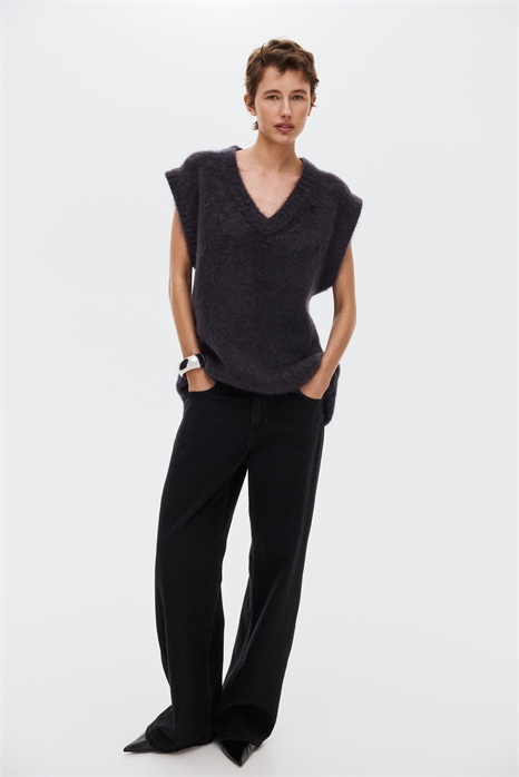 Жилет из смеси мохера артикул 1305567003