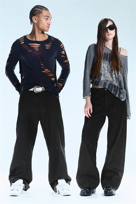 Свободные прямые джинсы Looser с обычной талией артикул 1228311008