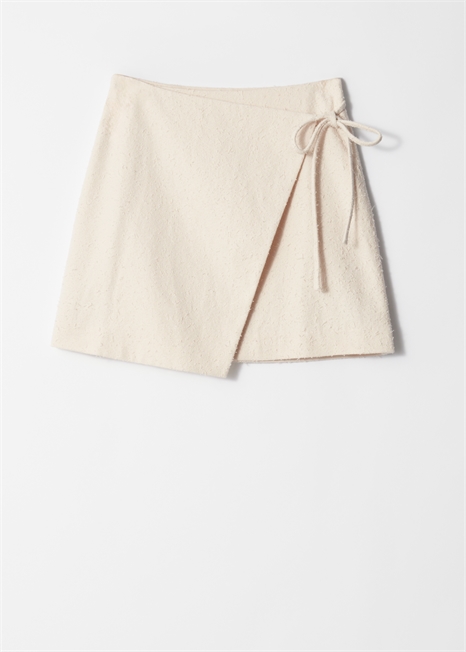 Мини-юбка с обмоткой артикул 1282381001