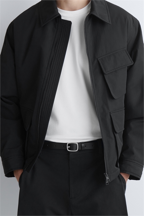 Ремень из зернистой кожи артикул 1312229001