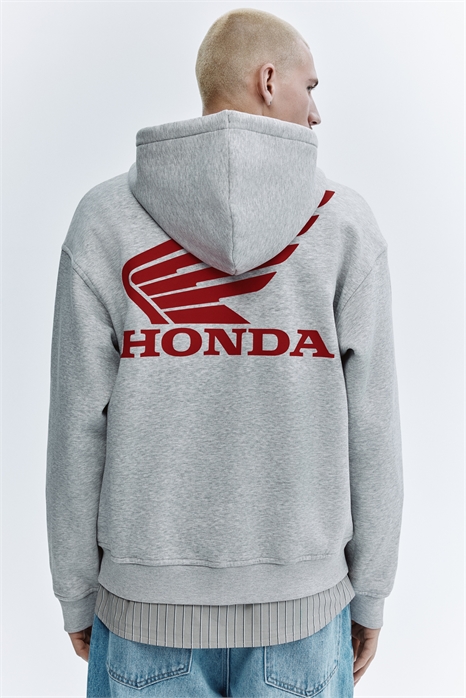 Свободная худи с принтом и застежкой-молнией артикул 1318740003