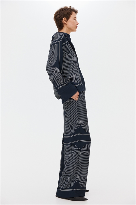 Брюки с эластичным поясом артикул 1328384001