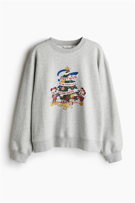 Толстовка с узором из мотивов артикул 1056840086