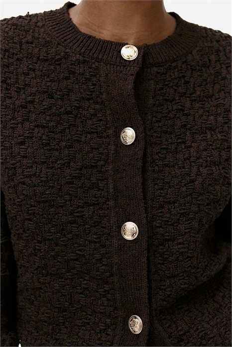 Кардиган из фактурной вязки артикул 1277173003