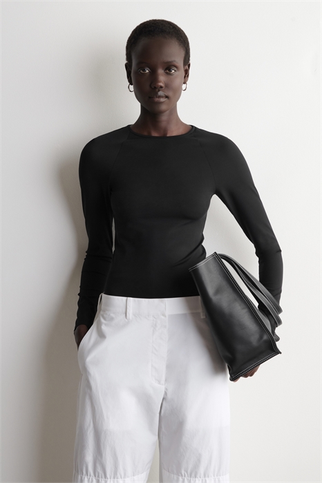 Длиннорукавная кофта из джерси с переплетением артикул 1327644002