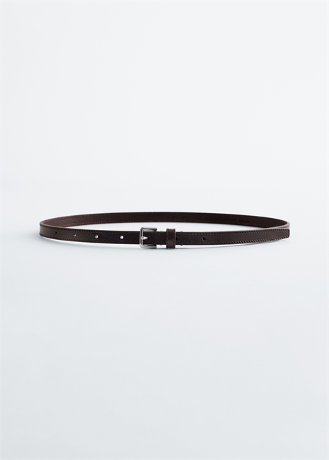 Тонкий кожаный ремень артикул 1318083003