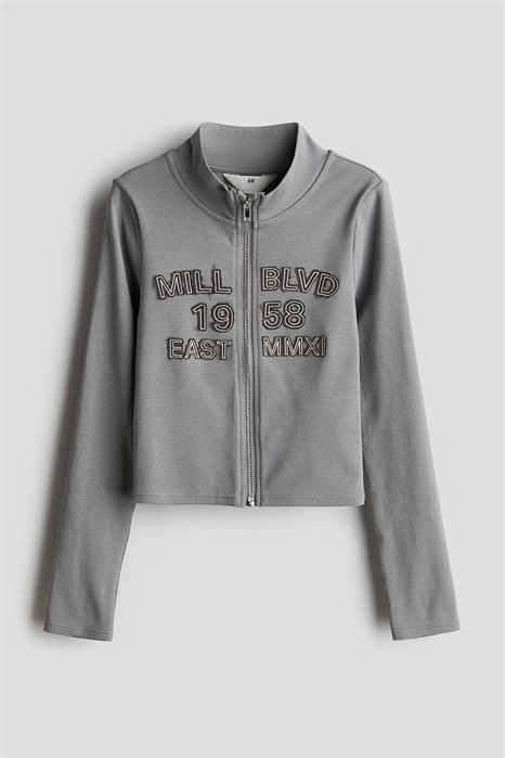 Топ на молнии с деталями из мотивов артикул 1240914003