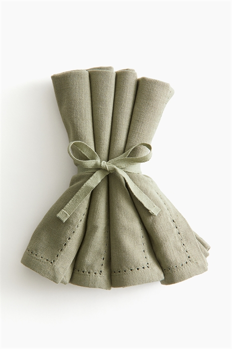 Салфетки из смеси льна в упаковке 4 штуки артикул 1282415004