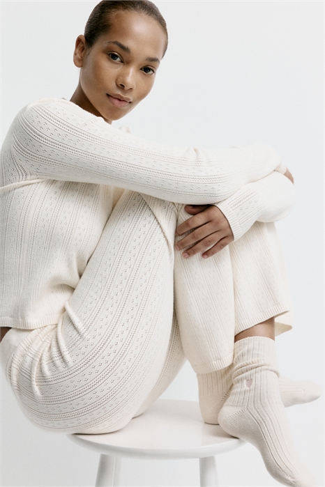 Носки с ребристым вязанием артикул 1315824001