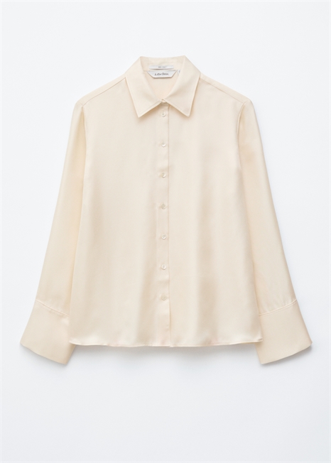 Шелковая рубашка в непринужденном стиле артикул 1323215006