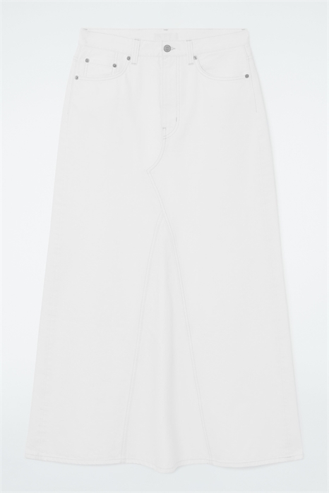 Джинсовая юбка макси с панелями артикул 1208923002