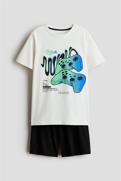 Пижама из хлопкового трикотажа артикул 1134319043