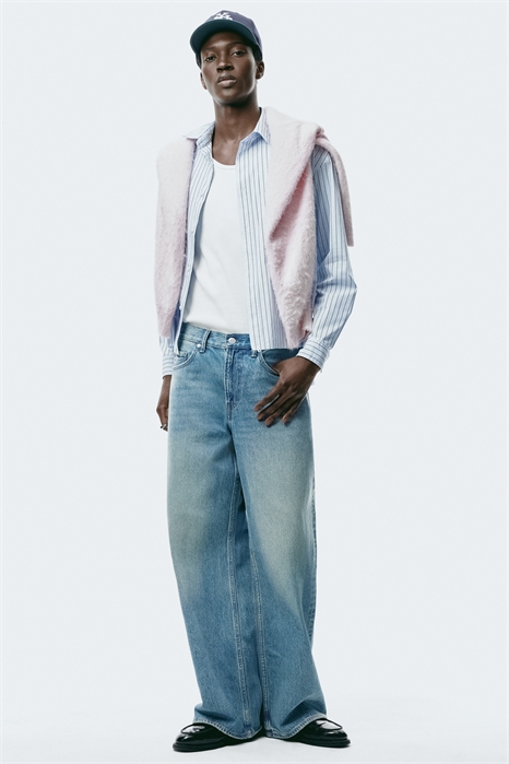 Широкие джинсы артикул 1315487002