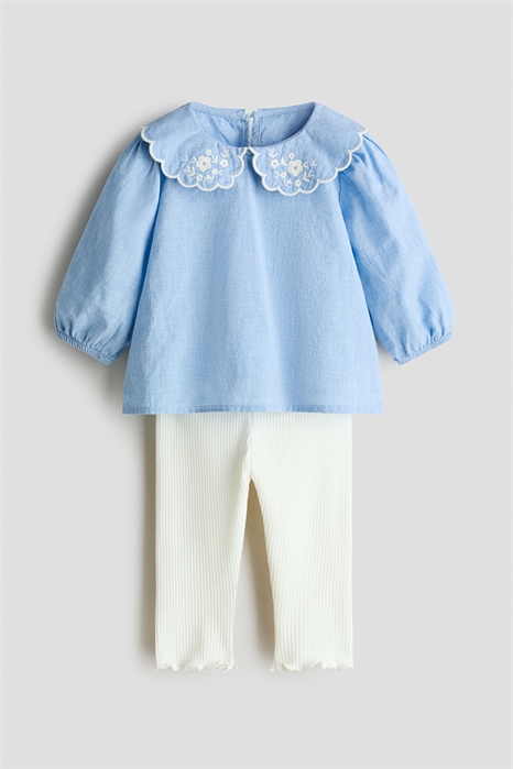 Комплект из двух частей: блузка и леггинсы артикул 1316464004