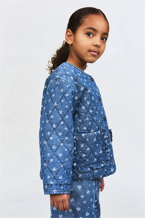 Стеганая джинсовая куртка артикул 1317832001