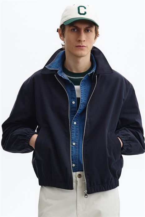 Хлопковая куртка с воротником артикул 1317985005