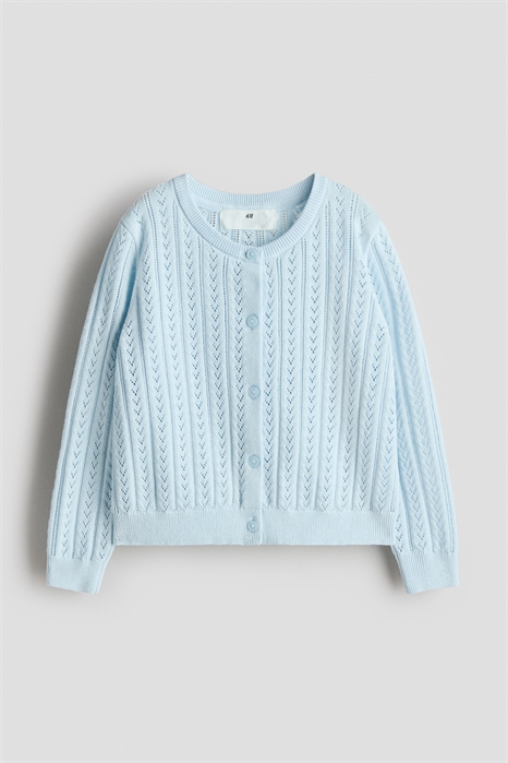 Хлопковый кардиган с узором «поинтел» артикул 1321253002