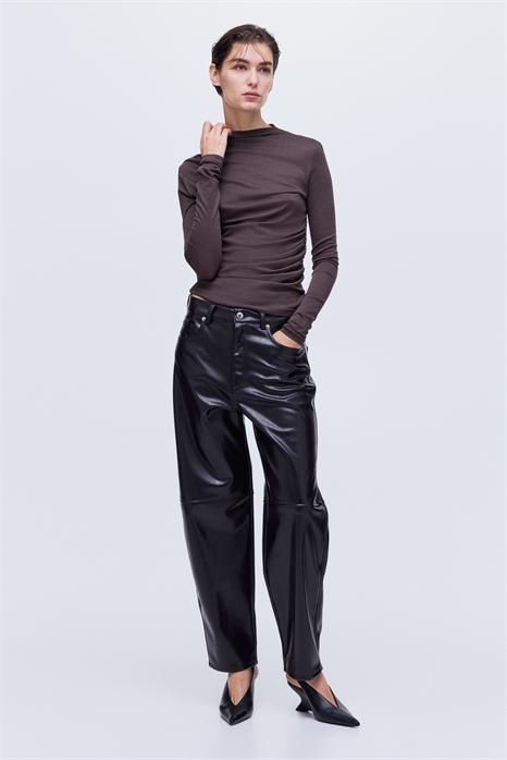 Топ из шелковой смеси с драпировкой артикул 1327001002