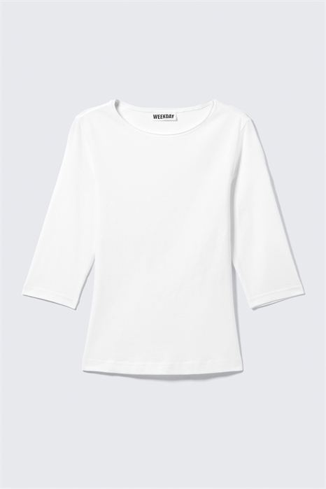 Приталенный топ с рукавами три четверти артикул 1336079003