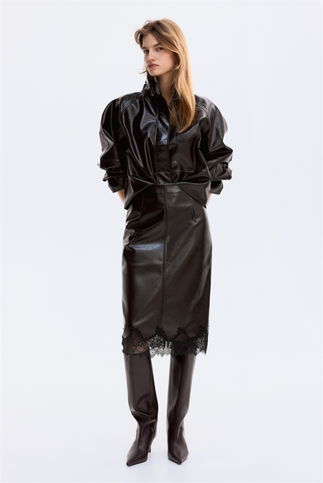 Юбка-карандаш с покрытием артикул 1341924001