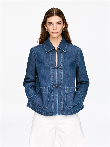 Рубашка из денима артикул 1320660001