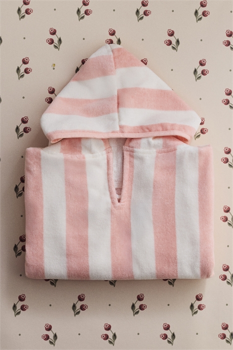 Полосатый хлопковый полотенце-накидка артикул 1315621002