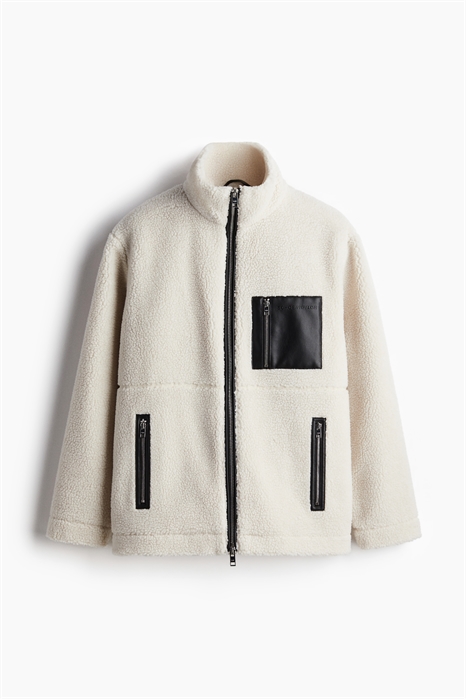 Куртка свободного покроя из тедди артикул 1235656001