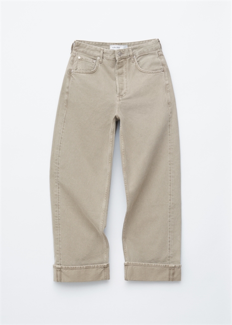 Джинсы с бочкообразными штанинами артикул 1283788012