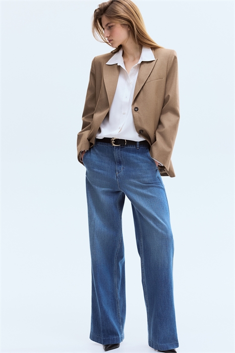 Джинсы с прямым кроем артикул 1325339001