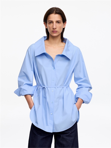 Блузка с широким воротником артикул 1260808002