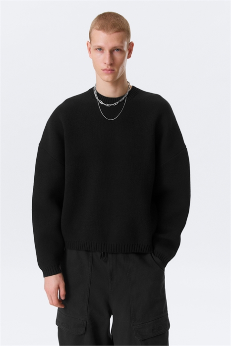 Хлопковый свитер оверсайз артикул 1322460001