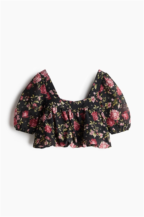 Блузка с узорчатым поясом артикул 1269199002