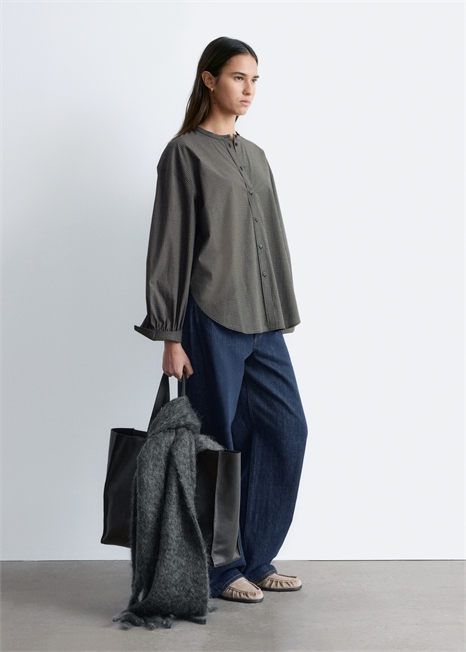 Хлопковая рубашка оверсайз артикул 1323567002