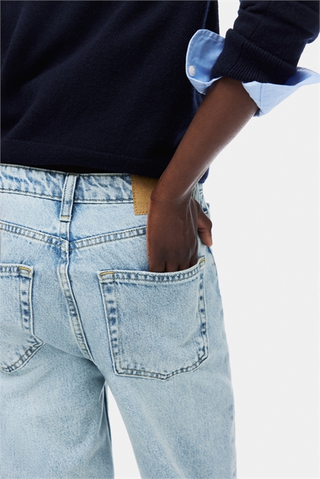 Прямые высокие джинсы артикул 1317659007