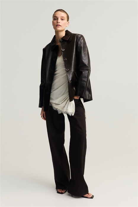 Джинсы с широкой высокой талией артикул 1045459066