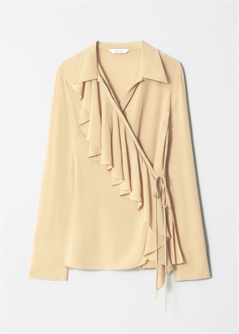 Блузка с оборками артикул 1282379001