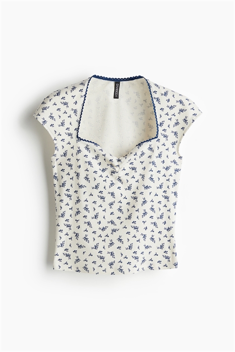 Топ с вырезом сердечком артикул 1266326003