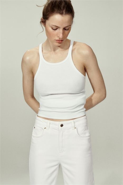 Джинсы с широкой высокой талией артикул 1045459072