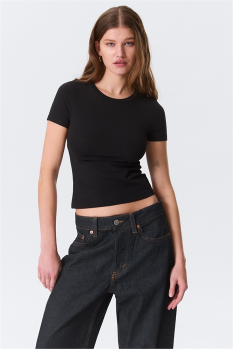 Обтягивающая мини-футболка артикул 1338039001