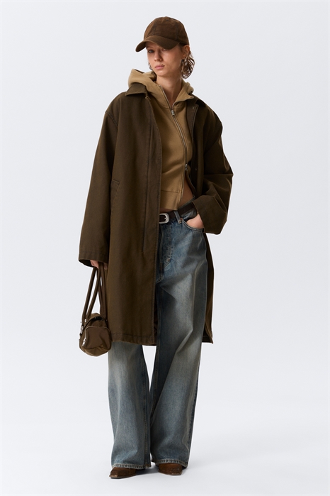 Свободный пальто из канваса артикул 1317260001