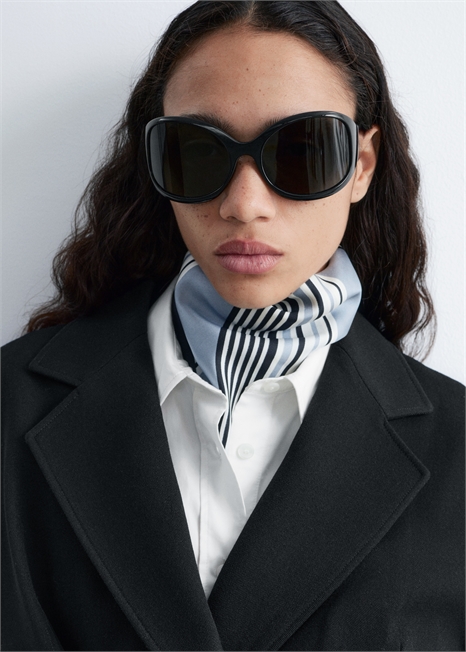 Большие очки с овальной оправой артикул 1325978001