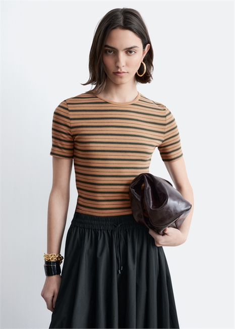 Ребристая футболка артикул 1303999011